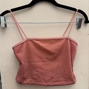 Pink Spaghetti Strap Women's Top